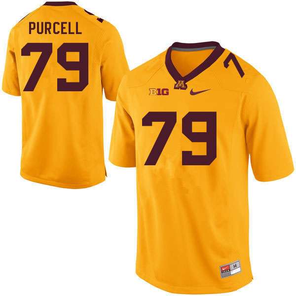 Men #79 Logan Purcell Minnesota Golden Gophers College Football Jerseys Sale-Gold